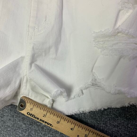 NEW Aeropostale Size 12 Distressed Vintage High Rise Shorty Shorts Stretch - Picture 8 of 12